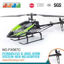 FX067C 2.4 G 4CH alliage des métaux simple jouet d’hélicoptère d’essence lame modèle rc avec CE/ROHS/FCC/ASTM